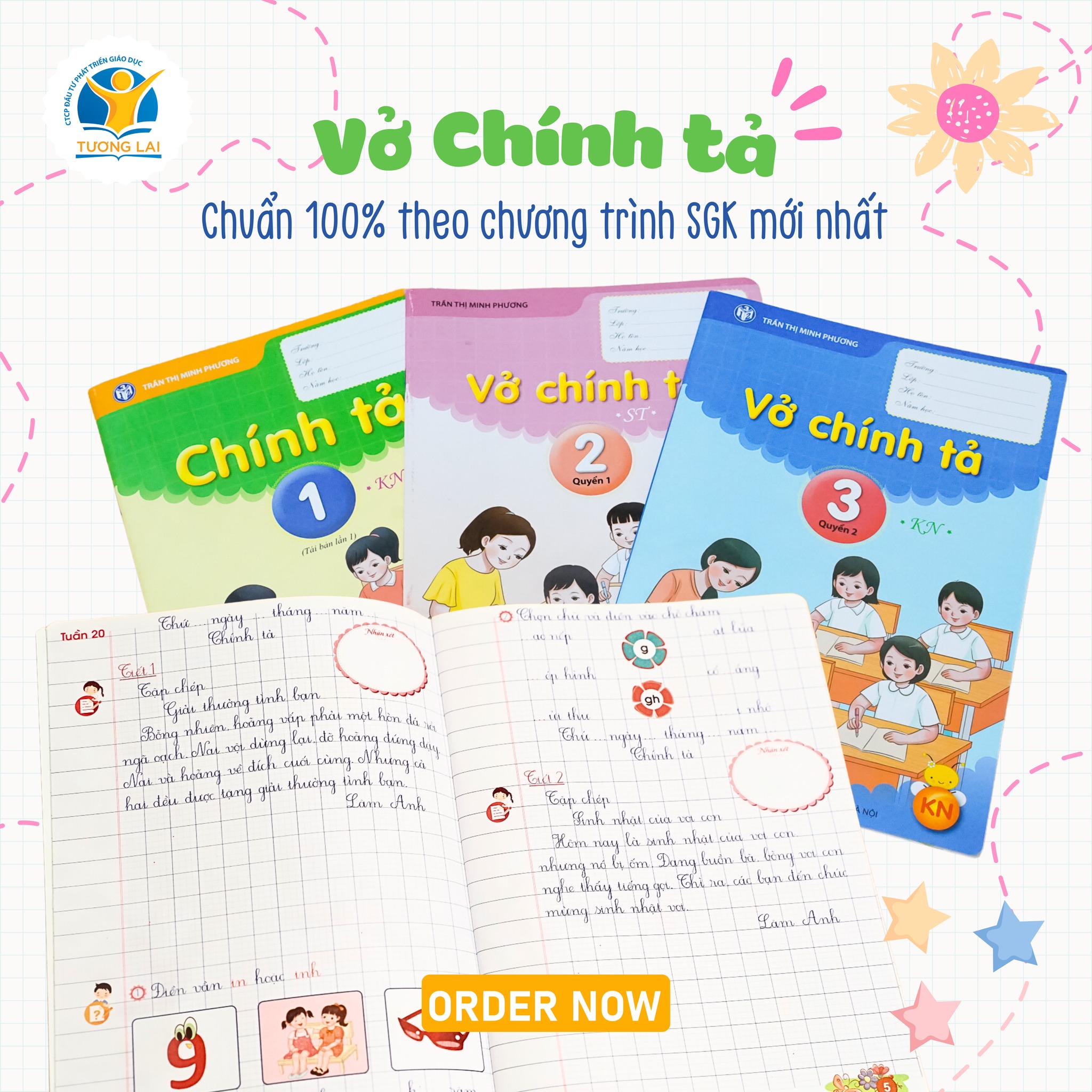 Vở chính tả rèn kỹ năng viết cho trẻ