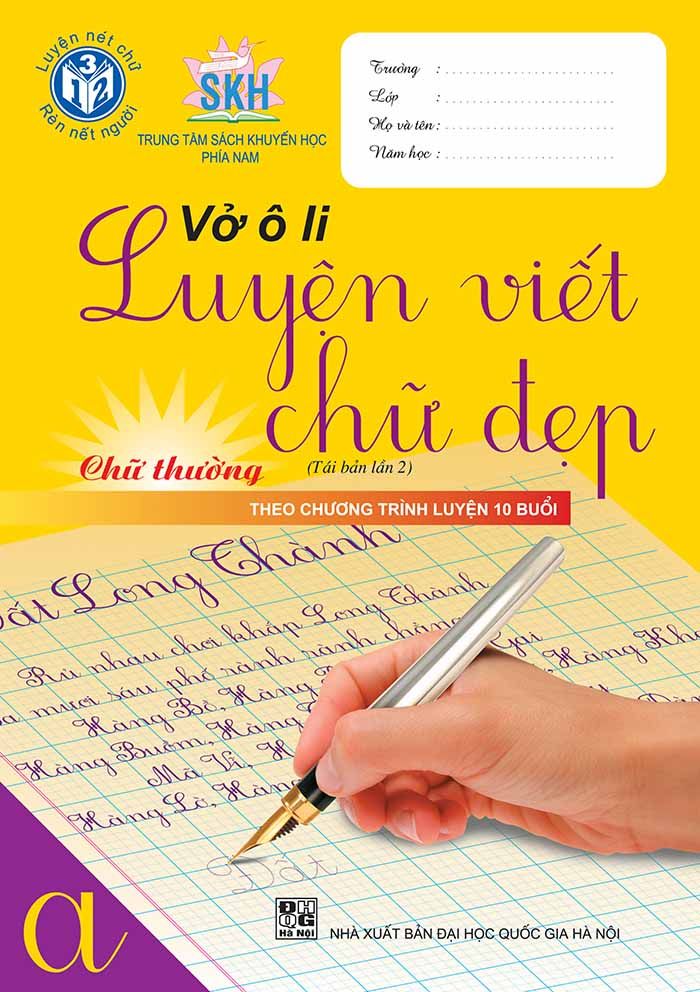 vở luyện viết chữ dành cho học sinh lớp 1 luyện chữ đẹp